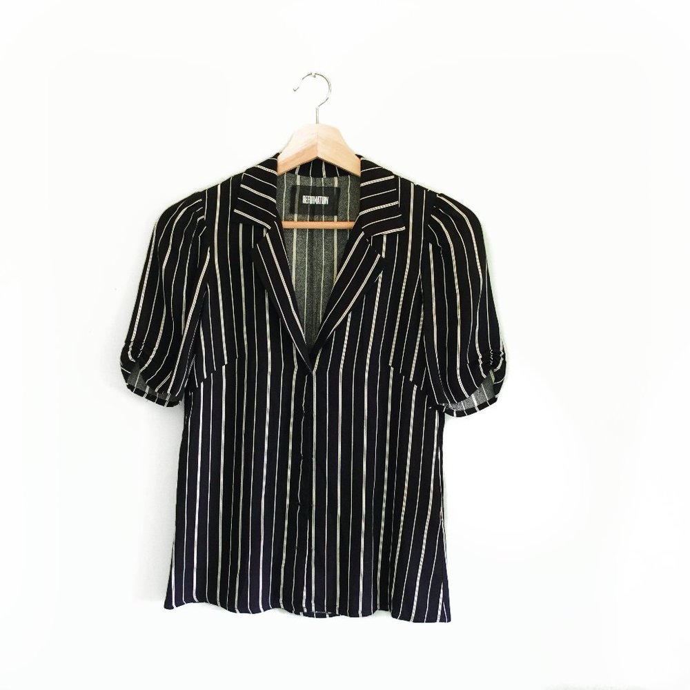 Reformation Retro Striped Top